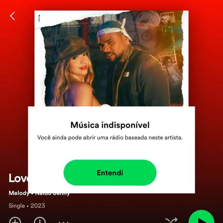 Música de Melody passa de Anitta, mas é retirada do Spotify