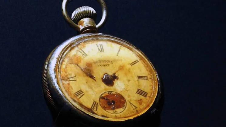 Relógio de bolso pertencente a Edmund Stone