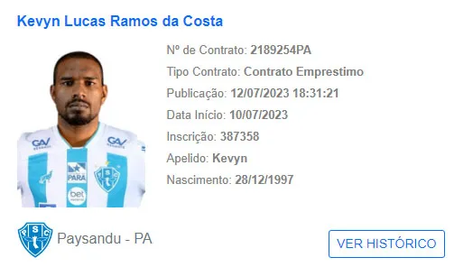 Lateral pode estrear pelo Paysandu no Re-Pa