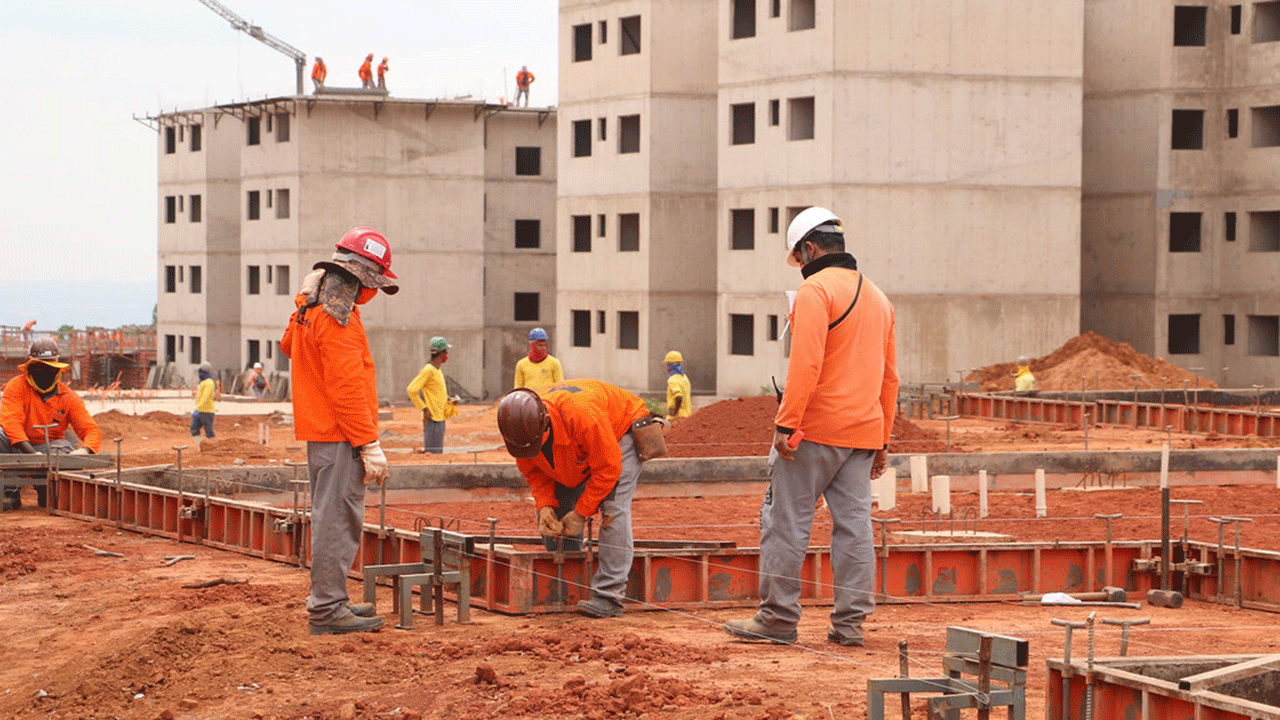 As obras estão sendo feitas em parceria com a Caixa Econômica Federal