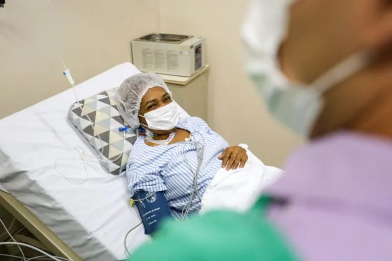 Paciente do HOL, Sandra Cristina, transplantada