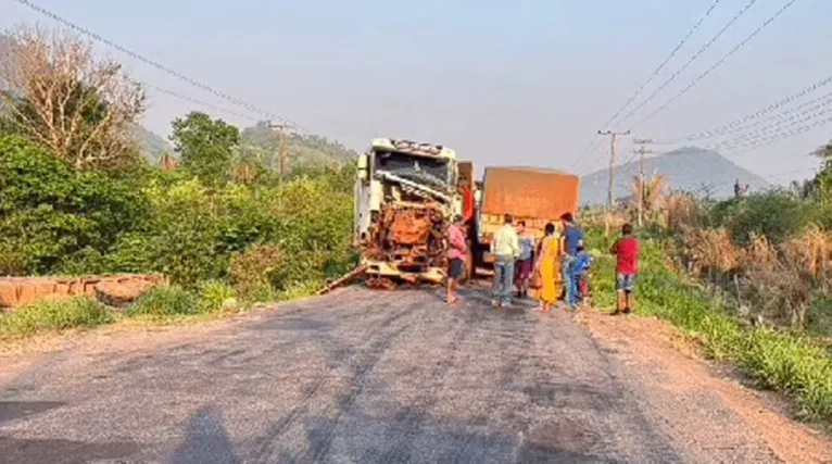 O trânsito ficou comprometido no local