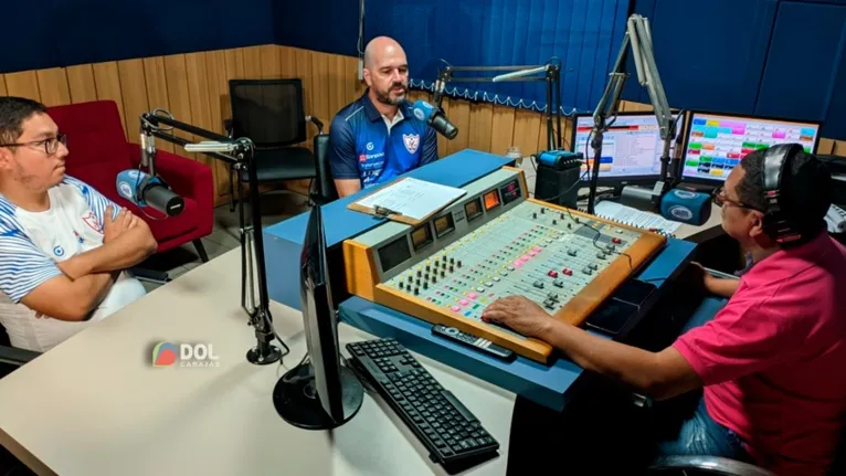 Técnico Rafael Jaques concedeu entrevista à Rádio Clube FM 100,7 Mhz em Marabá