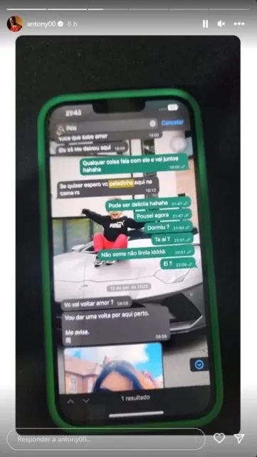 Antony expõe conversa com mais uma mulher que o acusa