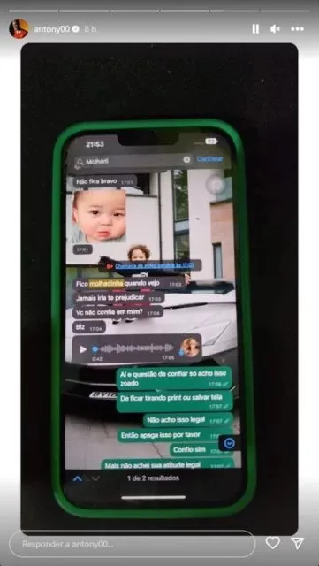 Antony expõe conversa com mais uma mulher que o acusa
