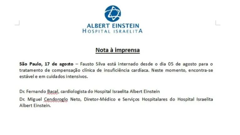 Boletim médico do comunicador