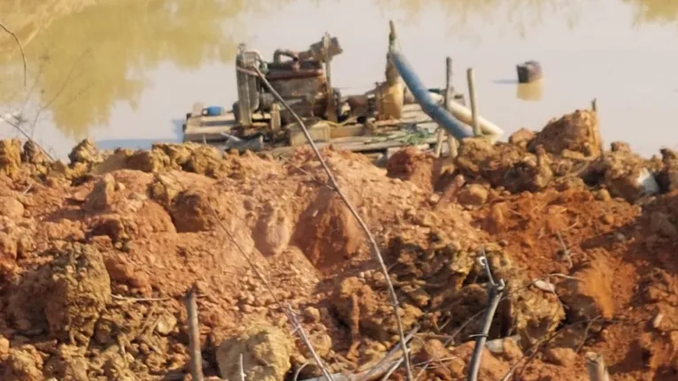 Durante a operação foram fechados cinco garimpos de ouro e cinco de cobre