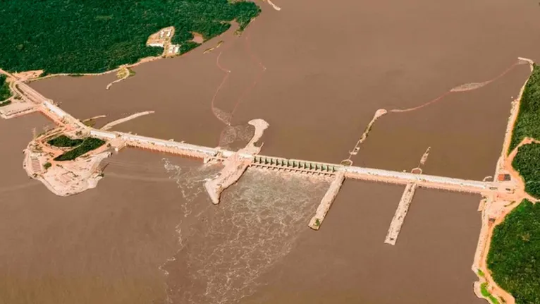 Cinco turbinas da Hidrelétrica de Santo Antônio em Rondônia saíram