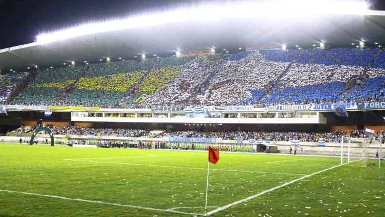 Em 2018, a Fiel montou esse mosaico e o Papão conquistou o bi da Copa Verde