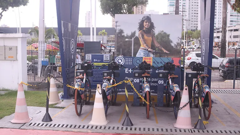 Posto e bicicletas disponíveis no Porto Futuro