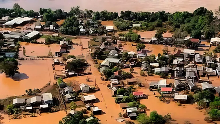Rastro de destruição provocado pela passagem do ciclone em cidades do RS já deixou 43 mortos.