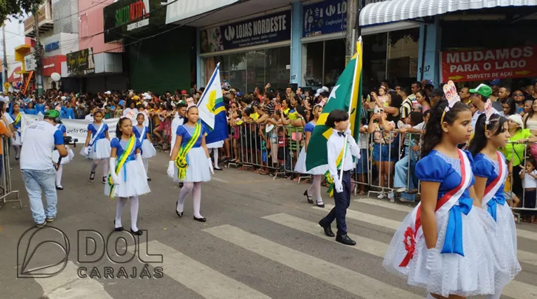 O desfile tradicional Cívico-Militar de 7 de setembro em Marabá no sudeste paraense aconteceu de forma tranquila nesta quinta-feira