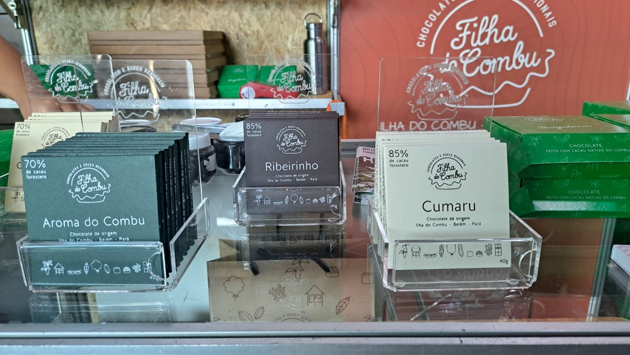 Chocolate feito com cacau produzido na ilha do Combu, em Belém.