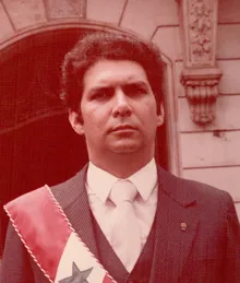 Jader Barbalho na posse do seu primeiro mandato como governador do Estado do Pará, em 1983.