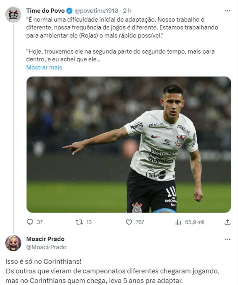 Corinthians: Mano tem plano para colocar jogador nos trilhos