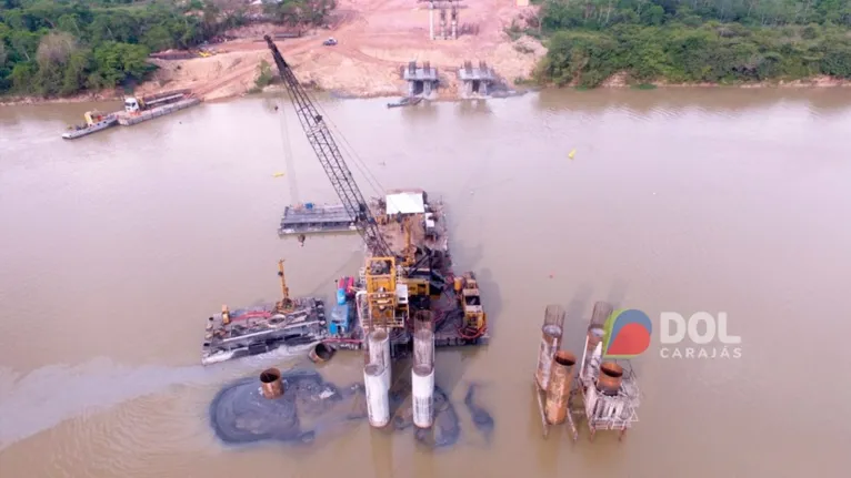 Construção de nova ponte avança em Marabá. Veja imagens! 