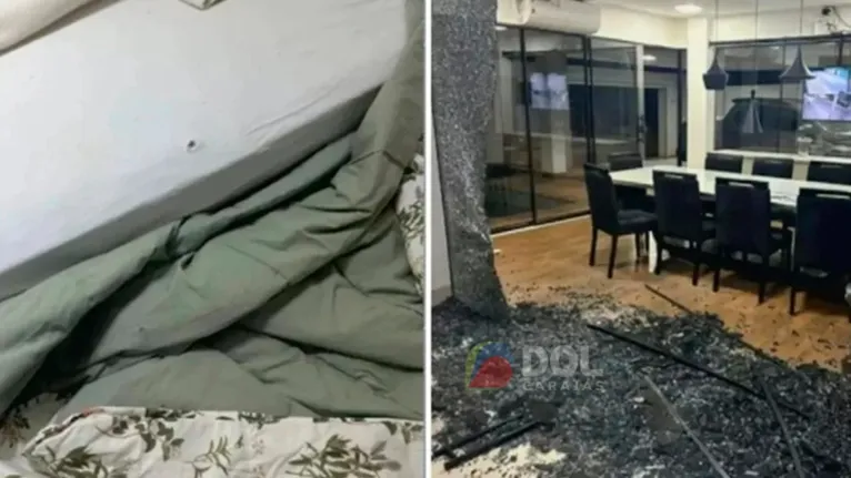 O interior da casa ficou completamente destruído