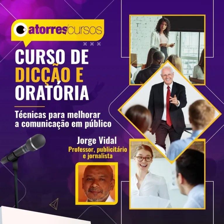 Curso de Dicção e Oratória inicia nesta quarta; inscreva-se!