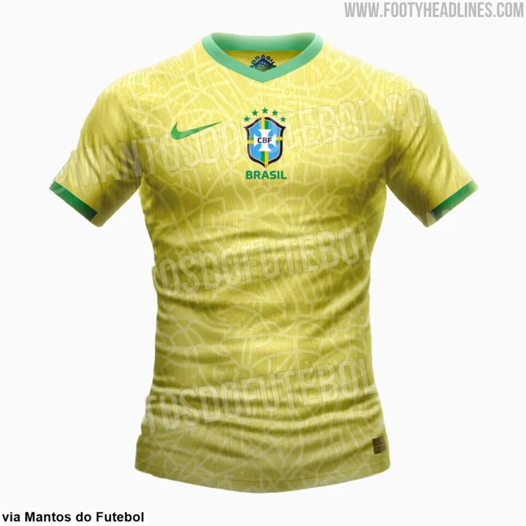 Site vaza camisa do Brasil para a Copa do Mundo de 2022 no Catar