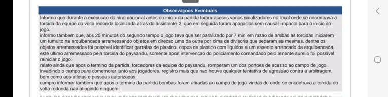 Paysandu: Confusão em Volta Redonda pode gerar nova punição