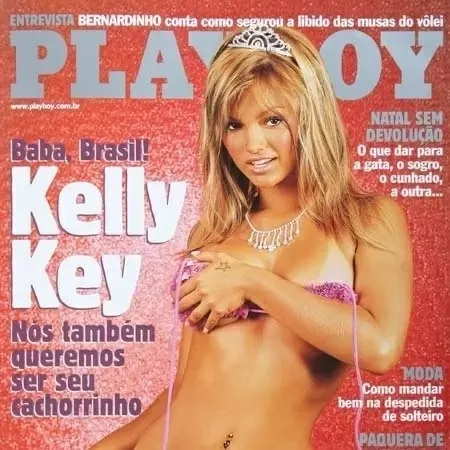 2002 - Kelly Key exibiu o corpaço na revista "Playboy"