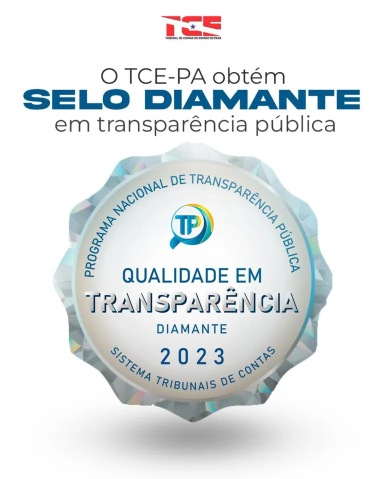 TCE-PA obtém Selo Diamante de transparência pública 