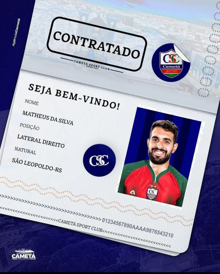Matheus da Silva é o novo lateral direito do Mapará para a temporada 2024