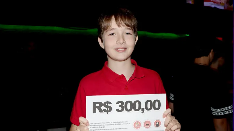 Estudante Mateus Evangelista foi o vencedor do primeiro sorteio