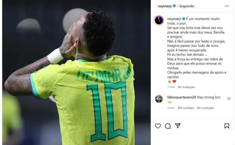 Fifa deve indenizar Al-Hilal após lesão grave de Neymar