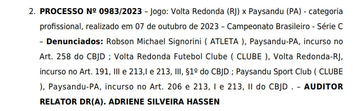 Conduta da torcida do Paysandu será julgada pelo STJD