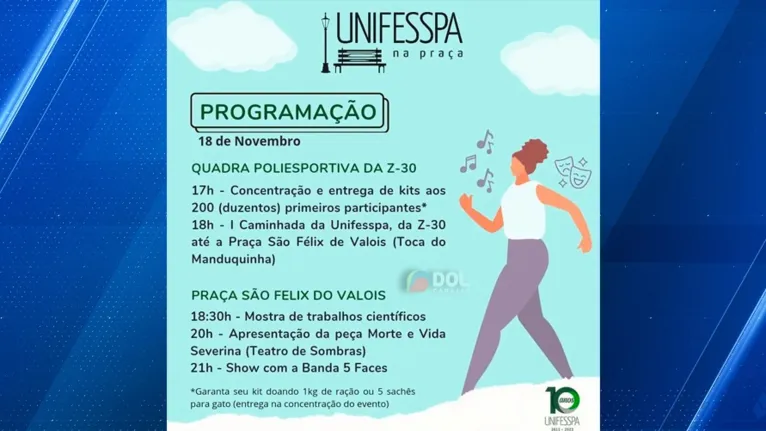 “Unifesspa na Praça” contará com mostra, caminhada e show 