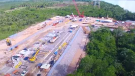 Imagem ilustrativa da notícia Obras das pontes do rio Tocantins seguem a todo vapor