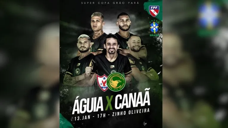 Águia de Marabá e Canaã se enfrentão, sábado (13), às 17h, no estádio Zinho Oliveira, em Marabá