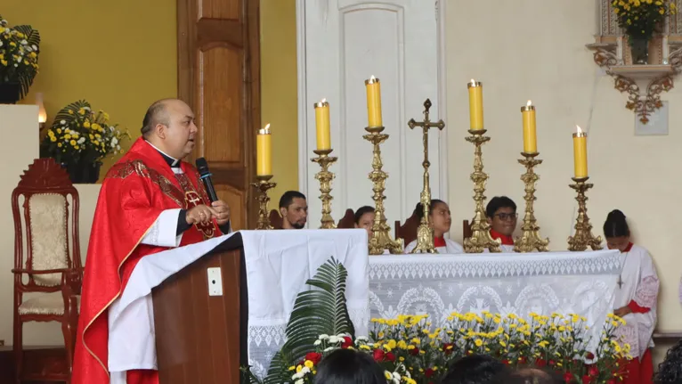 Padre Tadeu, pároco de São Sebastião da Boa Vista e responsável pela festividade do Santo que nomeia a cidade.