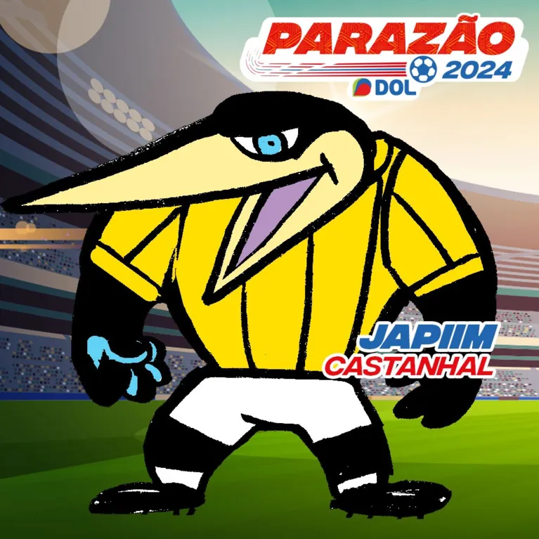 Cartuns de todos os mascotes do Parazão bombam na web