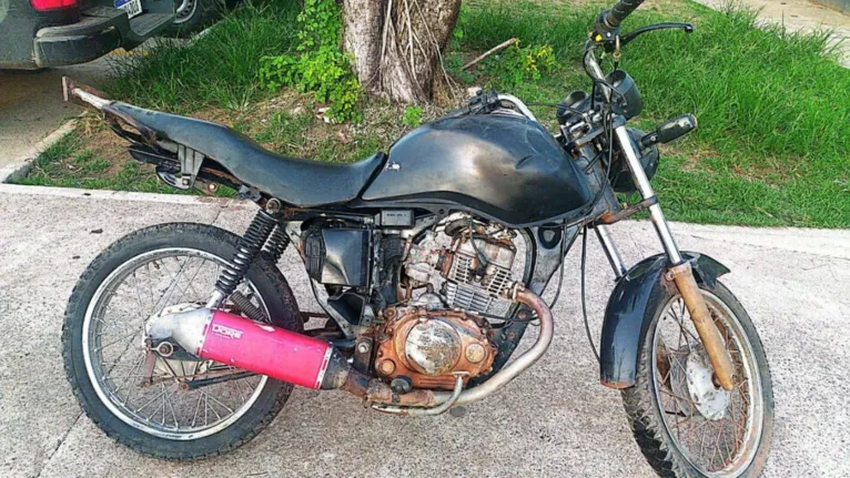 Motocicleta CG Titan tinha sinais identificadores adulterados