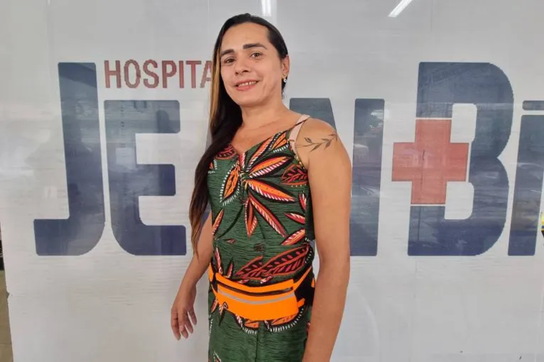 Usuária do HJB, Daniela Rodrigues, 43, da cidade de Castanhal