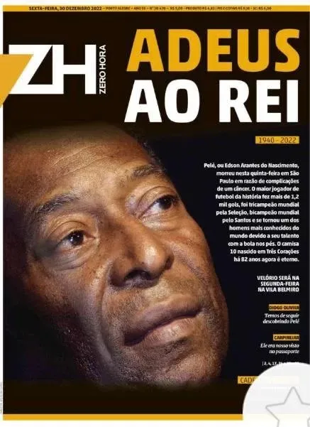 Morte de Pelé, um ano depois: relembre 30 capas de jornais