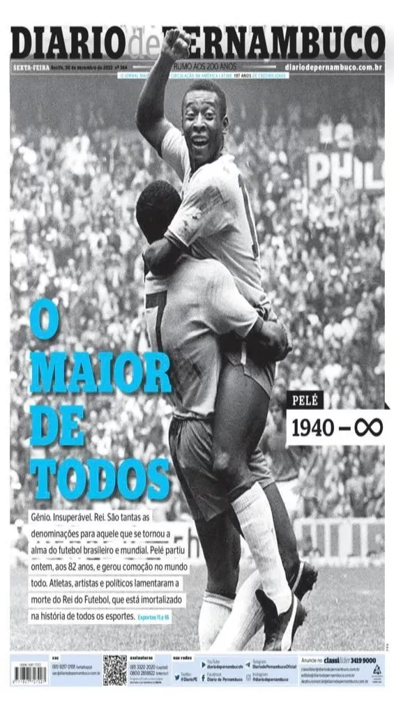 Morte de Pelé, um ano depois: relembre 30 capas de jornais