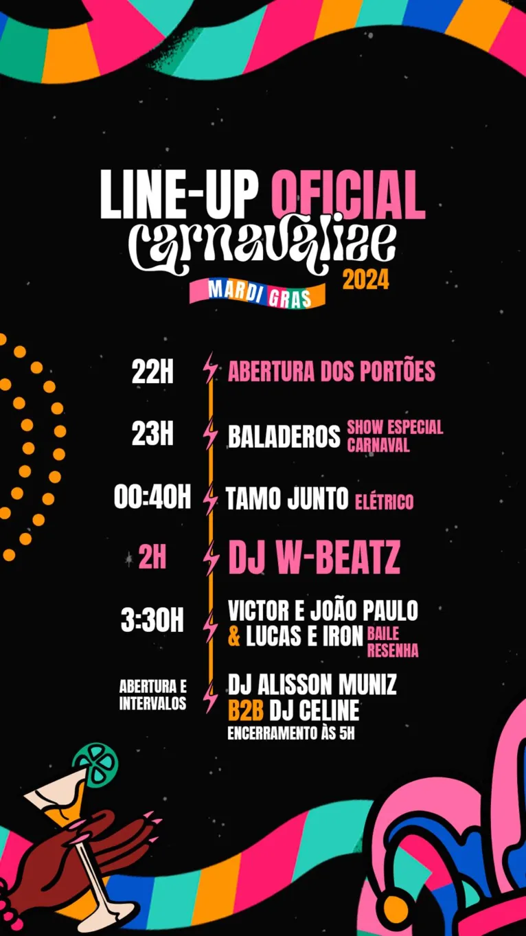 Line Up do Carnavalize