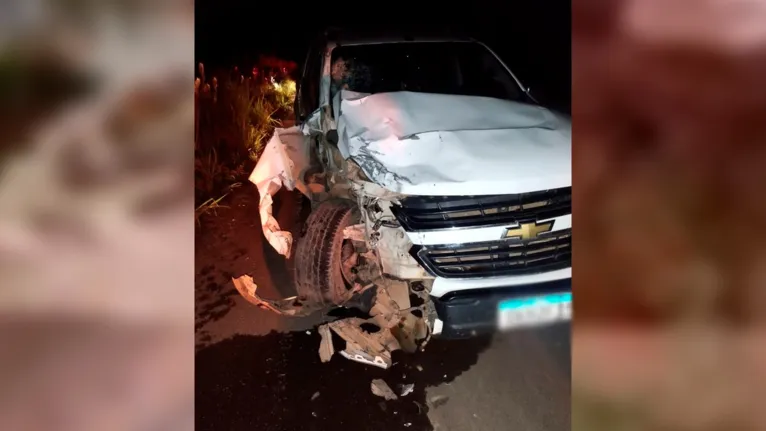 Motociclista teria colidido na caminhonete