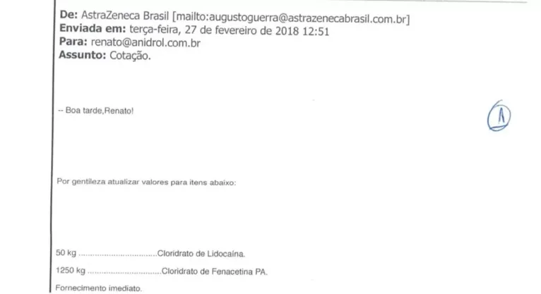 Esquema de Cariani falsificou até e-mail da AstraZeneca