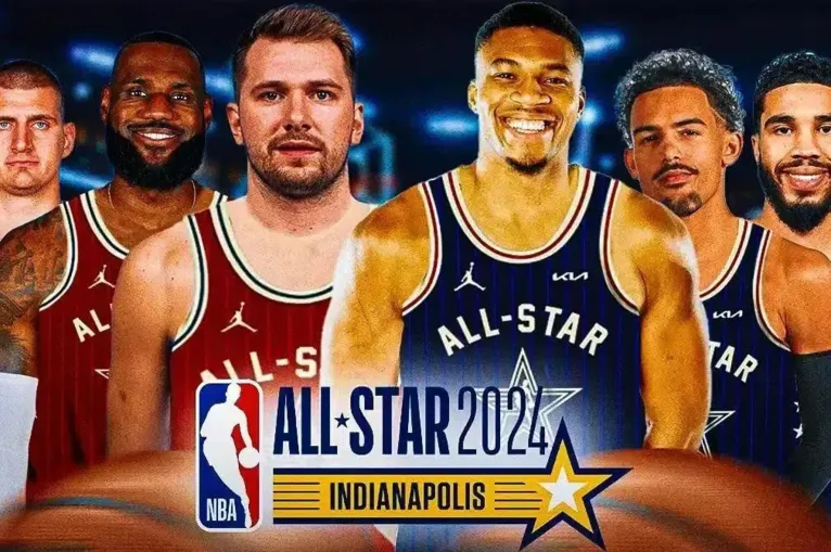 Flyer de divulgação do All Star Game 2024, que será realizado em Indianápolis, no próximo final de semana.