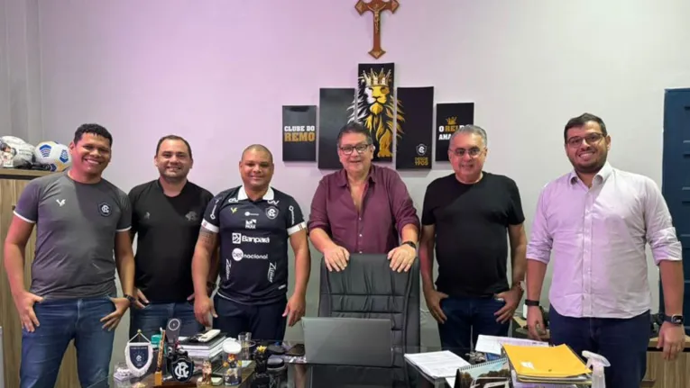O presidente Tonhão também esteve reunido com a Pallas (RJ), na sede social do Clube do Remo.