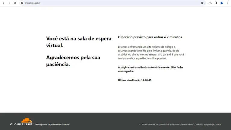 Ingresso Flamengo: grande procura deixa site congestionado