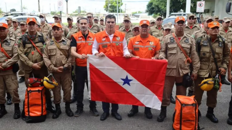 Helder destacou no discurso que o momento agora é de solidariedade e colaboração para com o povo gaúcho.