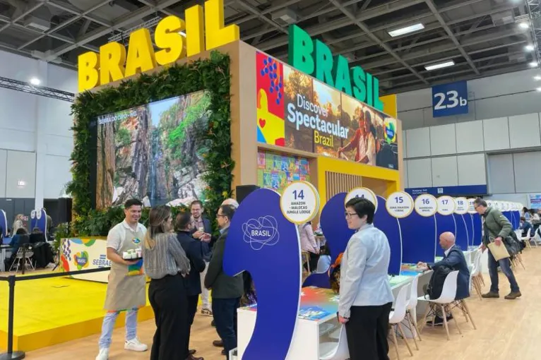 A ITB Berlim na Alemanha, uma das maiores feiras profissionais do turismo mundial.