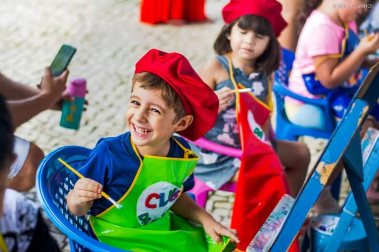 As crianças que visitarem o Mangal das Garças poderão participar da oficina de pintura