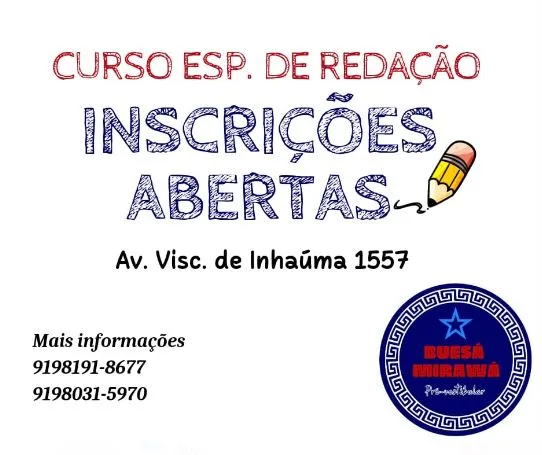 As inscrições para o concurso estão abertas