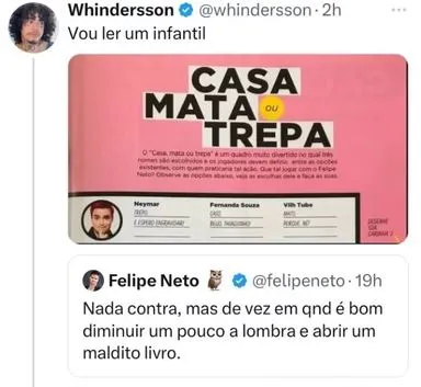 Whindersson faz treta com Lula, Janja e Felipe Neto no RS